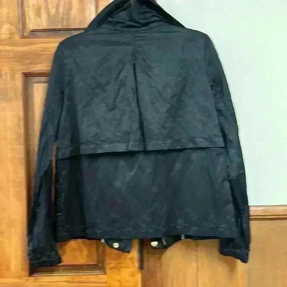 Talbots Black Jacket Zipper & Snaps 2 Zip Pockets Size M - Picture 10 of 15